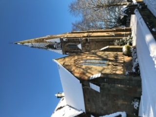 Church in the snow